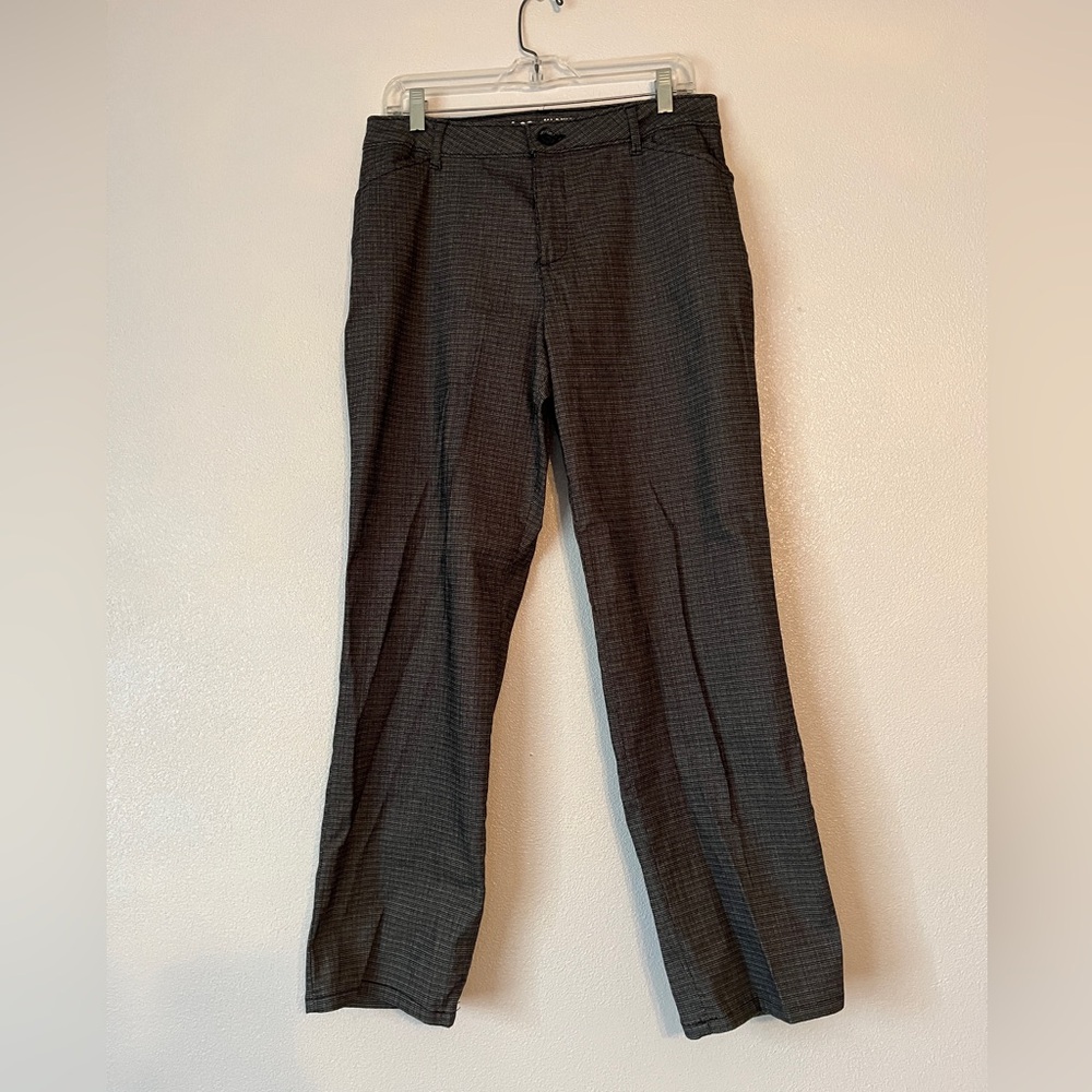 Lee Dark Gray Checkered Dress Pants
